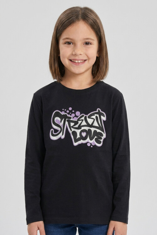 Camiseta manga larga NEGRO