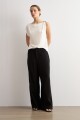 Pantalon recto negro