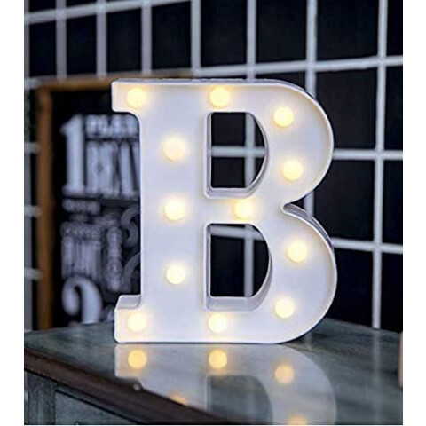 Letra Blanca con Luz 22cm B