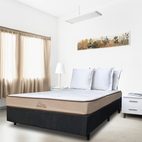 Sommier ELITE - 2 Plazas - Resortes Pocket y Espuma -138x188x62 - 120 Kg Sommier ELITE - 2 Plazas - Resortes Pocket y Espuma -138x188x62 - 120 Kg