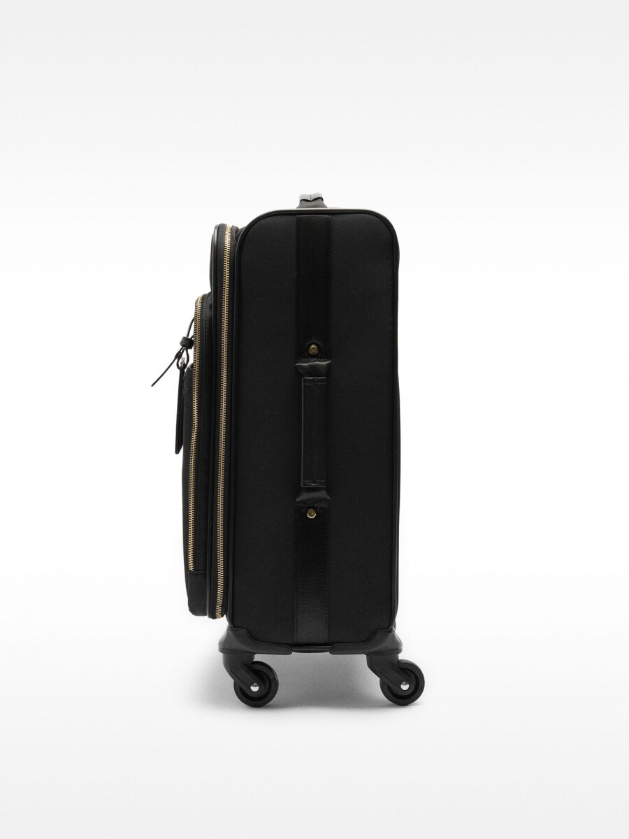 Maleta De Viaje De Nylon Con Colgante negro