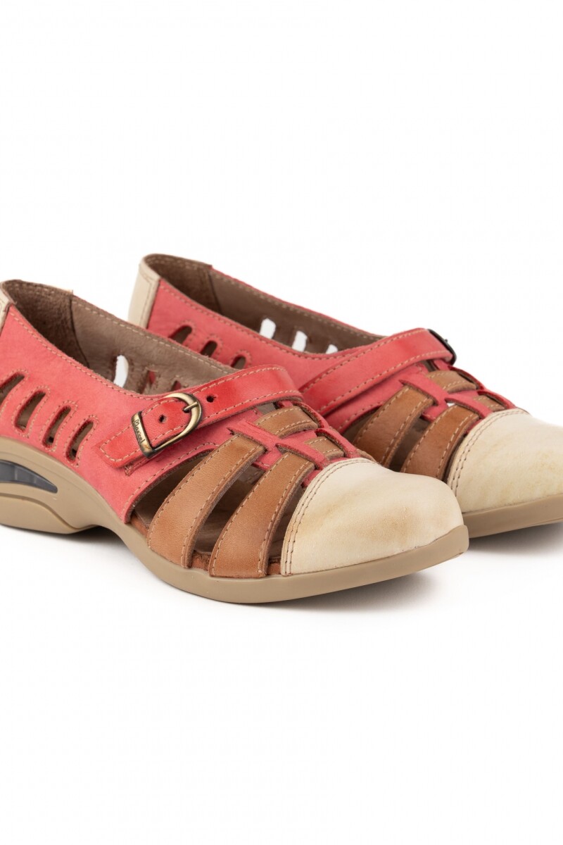 ZAPATO BURBUJA Rojo Combinado