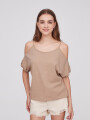 Remera Argosa Beige Oscuro