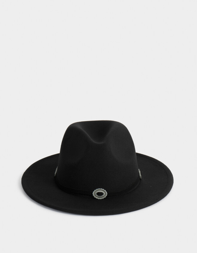 Sombreros Sobrero Negro Trim - Negro