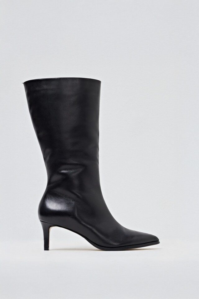 Bota de cuero Maia negro