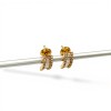 Caravanas Princesa Zirconia y oro - Oro bajo - Zirconia - CA8133 conpiedra
