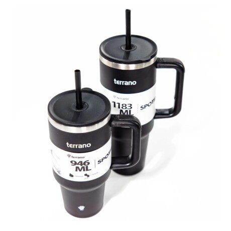 Vaso Spotie Cup Terrano Acero Inoxidable BLANCO-NEGRO