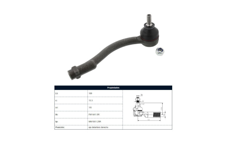 Puntero Hyundai Accent, Kia Rio 05-12 Der Puntero Hyundai Accent, Kia Rio 05-12 Der