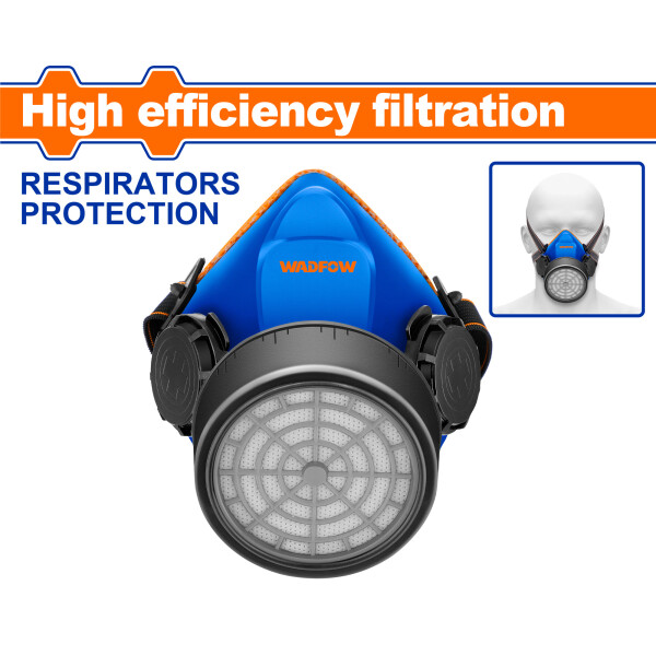 MASCARA RESPIRADOR CON 1 FILTRO INCLUIDO WADFOW - WRJ1501 MASCARA RESPIRADOR CON 1 FILTRO INCLUIDO WADFOW - WRJ1501