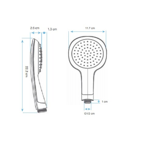 TELEFONO CUADRADO BLANCO BRILLO SERIE VICENZA PARA BAÑO BLANCO