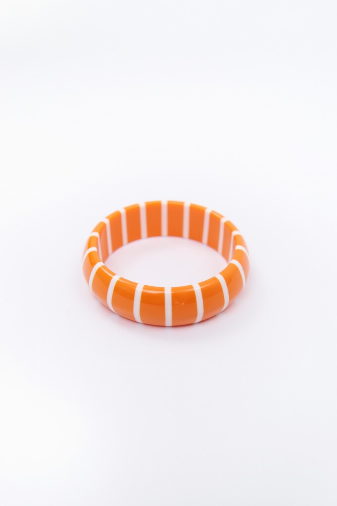 PULSERA RAYAS NARANJA
