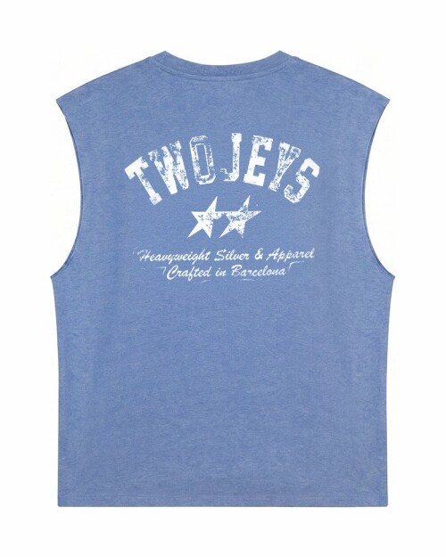 Musculosa TwoJeys Basic Dirty - Azul Musculosa TwoJeys Basic Dirty - Azul