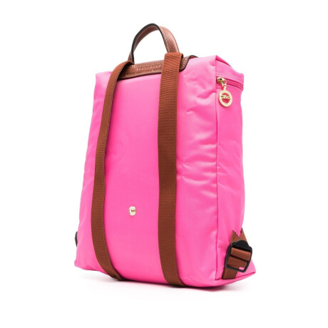 Longchamp -Mochila Longchamp plegable de nylon con cierre, Le pliage M Fucsia