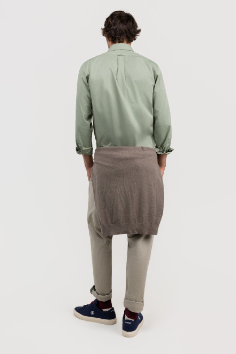 Camisa Garment Dyed Verde