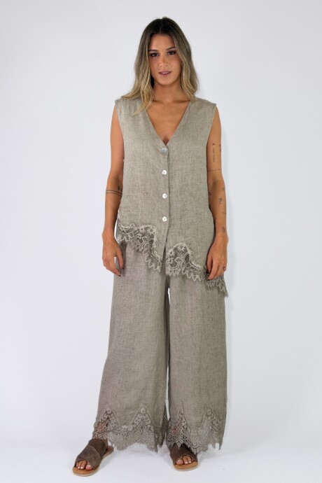 PANTALON TULUM Vison