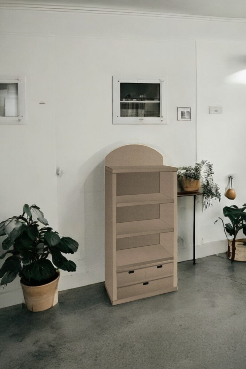 Biblioteca carton 70x35x142,5 cm. - MADERA 