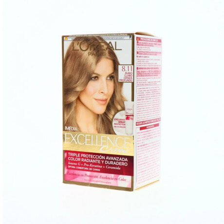 Tinta L'Oréal Paris Excellence Creme N°8.11 Rubio Claro Cenizo Tinta L'Oréal Paris Excellence Creme N°8.11 Rubio Claro Cenizo