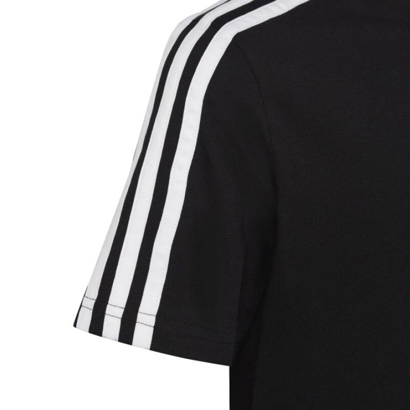 Remera Adidas Essentials de Niños - HR6330 Negro-blanco