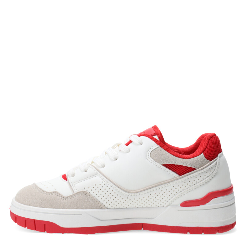 Championes de Mujer Miss Carol Leperd Blanco - Rojo