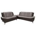 JUEGO DE SILLONES 3 + 2 CUERPOS TABACO/GRAFITO - ESCOCIA JUEGO DE SILLONES 3 + 2 CUERPOS TABACO/GRAFITO - ESCOCIA