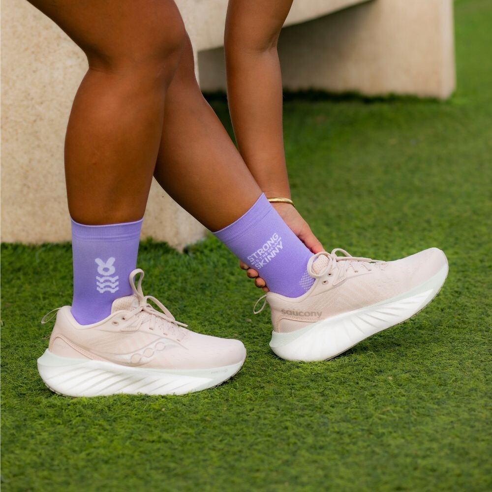 Medias Running Strong Unisex Lila