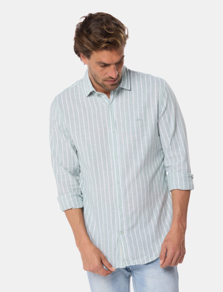 CAMISA DE LINO Verde