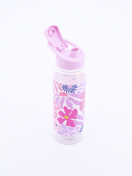 BOTELLA FLOWERS ROSADO