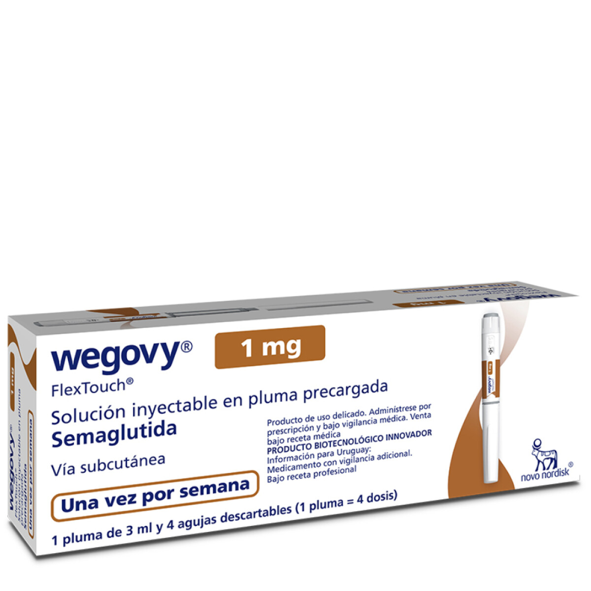 Wegovy 1mg Solución Inyectable en Pluma Precargada Vía Subcutánea 