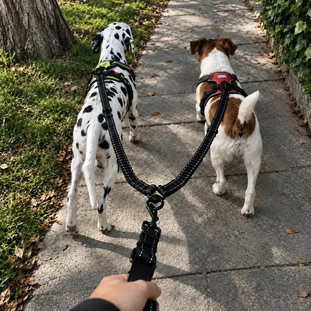 Correa De Paseo Doble Para Mascotas Correa De Paseo Doble Para Mascotas