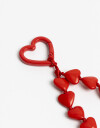Estuches Anteojos Liso Holder Celular Corazones. - Rojo Medio
