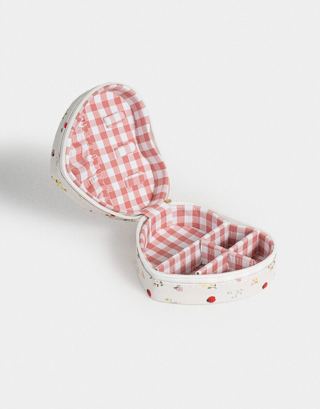 Bijouterie Vs Flores Portabijou Estampa Flores - Dorado