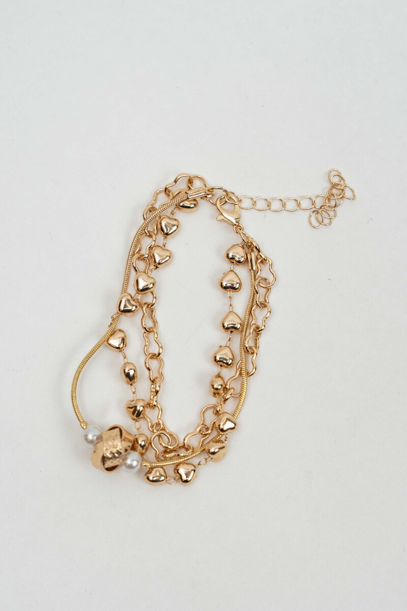 Brazalete Perlu - Dorado 