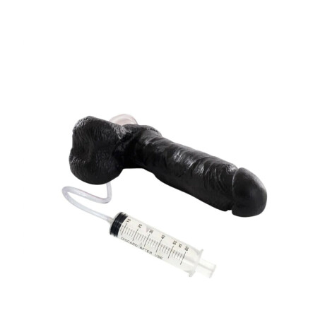 Consolador Realista Eyaculador Cock Negro