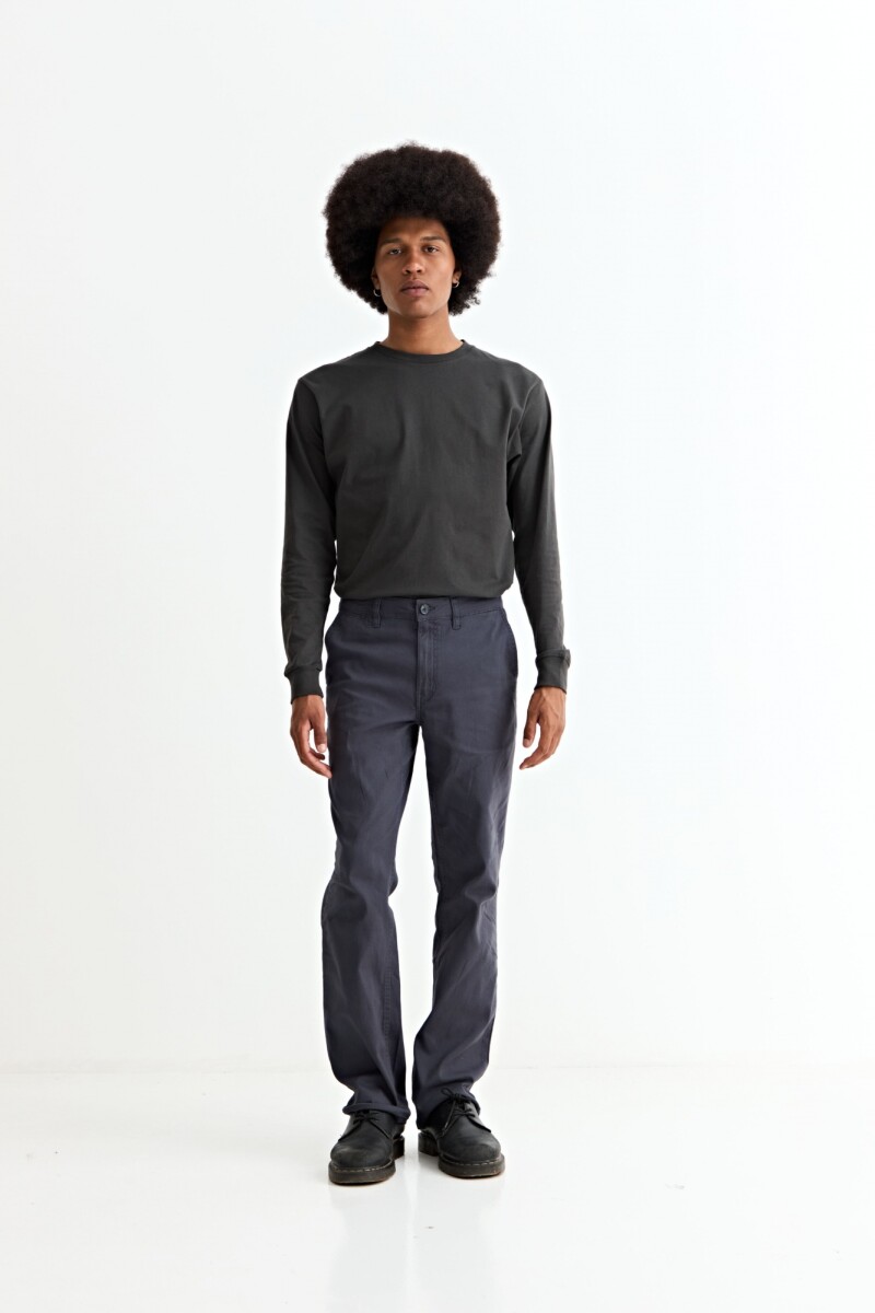 Pantalón recto GRIS