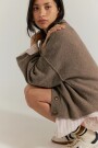 COOL OF THE NIGHT CARDI Marron