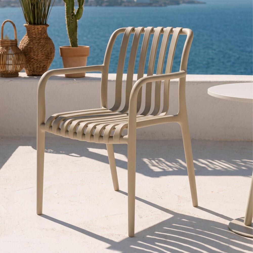 Silla de Exterior Atenas Beige