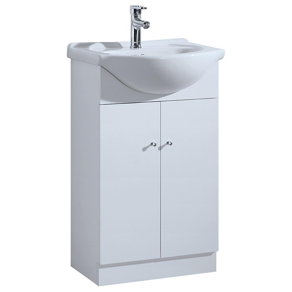 MUEBLE DE BAÑO DOS PUERTAS CON BACHA / COLOR BLANCO Mueble De Baño Dos Puertas Con Bacha / Color Blanco