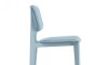 Silla Simil Rattan de polipropileno Celeste