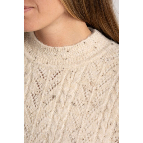 Chaleco Texturado Bouttonne Beige Melange