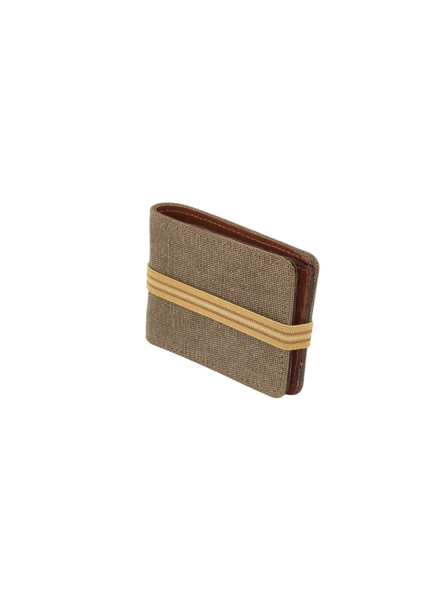 Billetera con elástico - Marron 