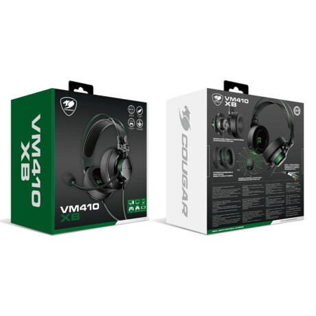 Auriculares Gamer Cougar VM410 XB Black Green Auriculares Gamer Cougar VM410 XB Black Green