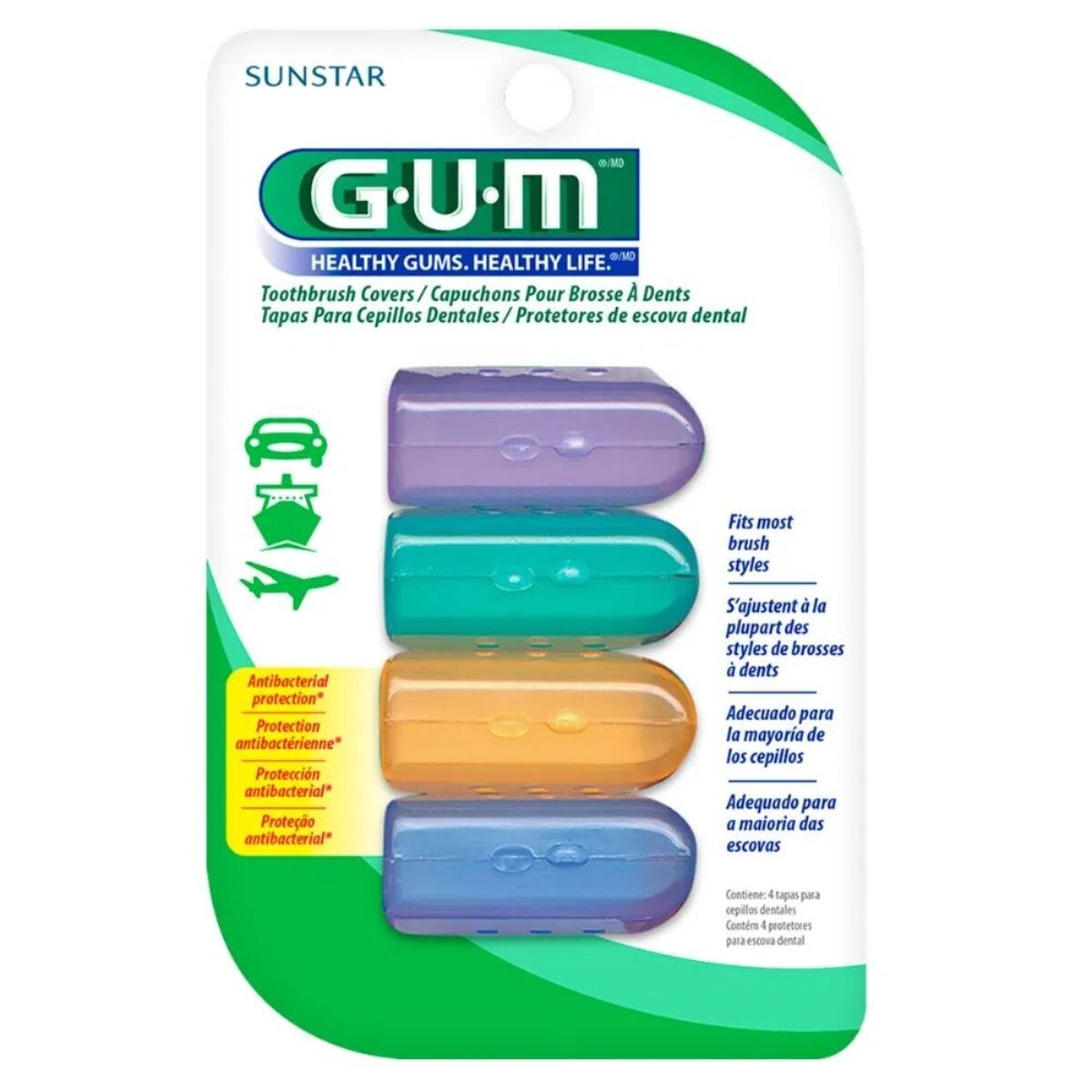Protector para Cepillo de Dientes G.U.M Pack X4 