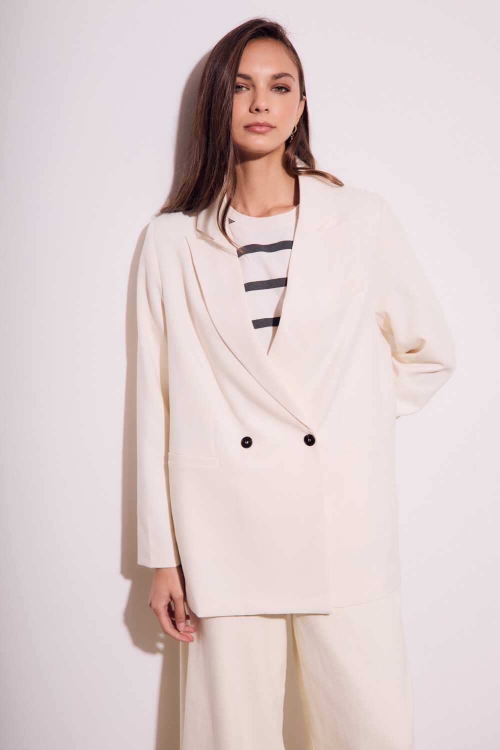 retail blazer off white