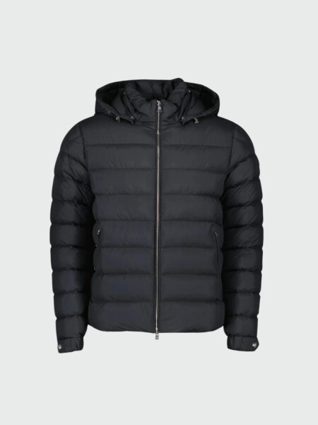 Herno-Chaqueta de nylon reversible rellena de plumas, Anorak Negro
