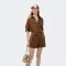 SHORTS FEM MARRON