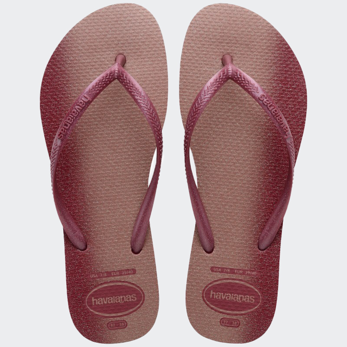Ojotas Havaianas Slim Gloss - Rojo 
