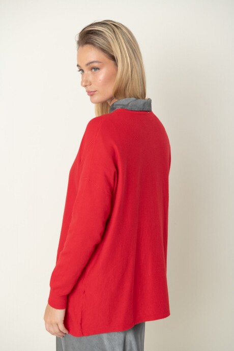 BUZO TALCO Rojo