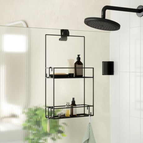 ORGANIZADOR DE DUCHA ACERO NEGRO UMBRA