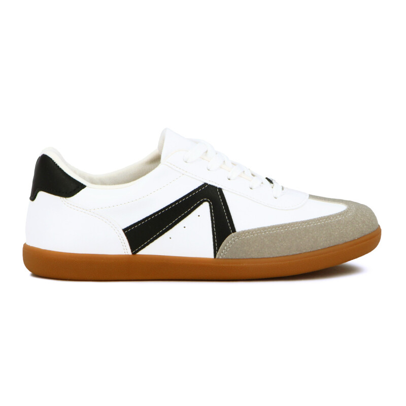 Vizzano Calzado Dama Casual Acordonado Blanco-negro