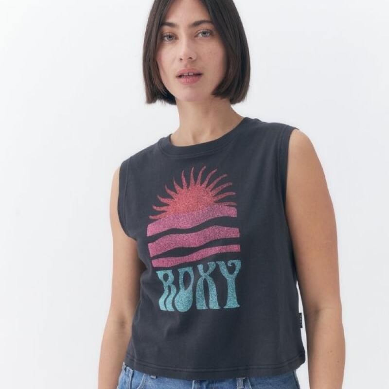Musculosa Algodon Roxy Negro